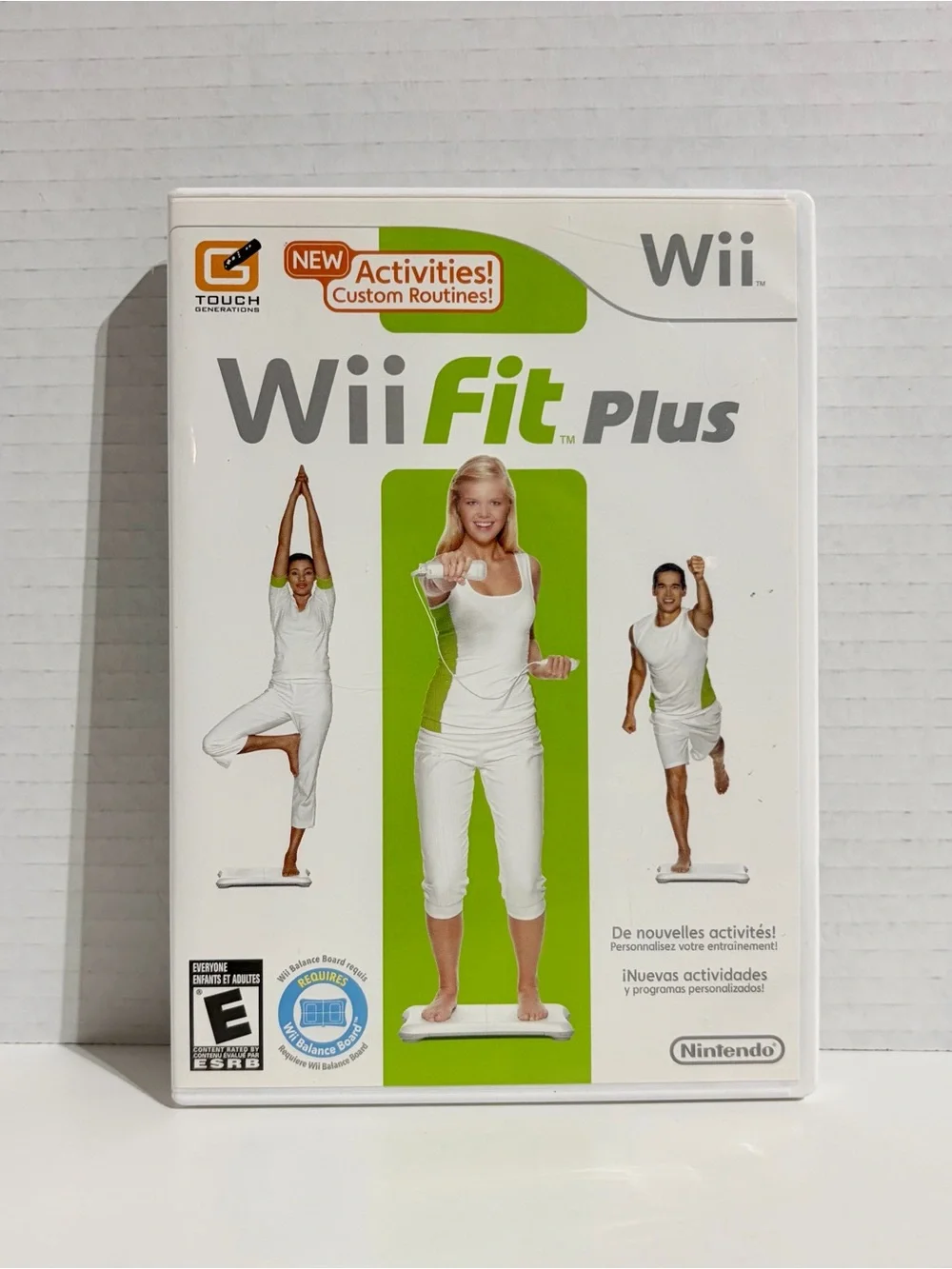 Wii Fit Plus Nintendo 2009 Exercise Video Game Case Manual Disc Complete